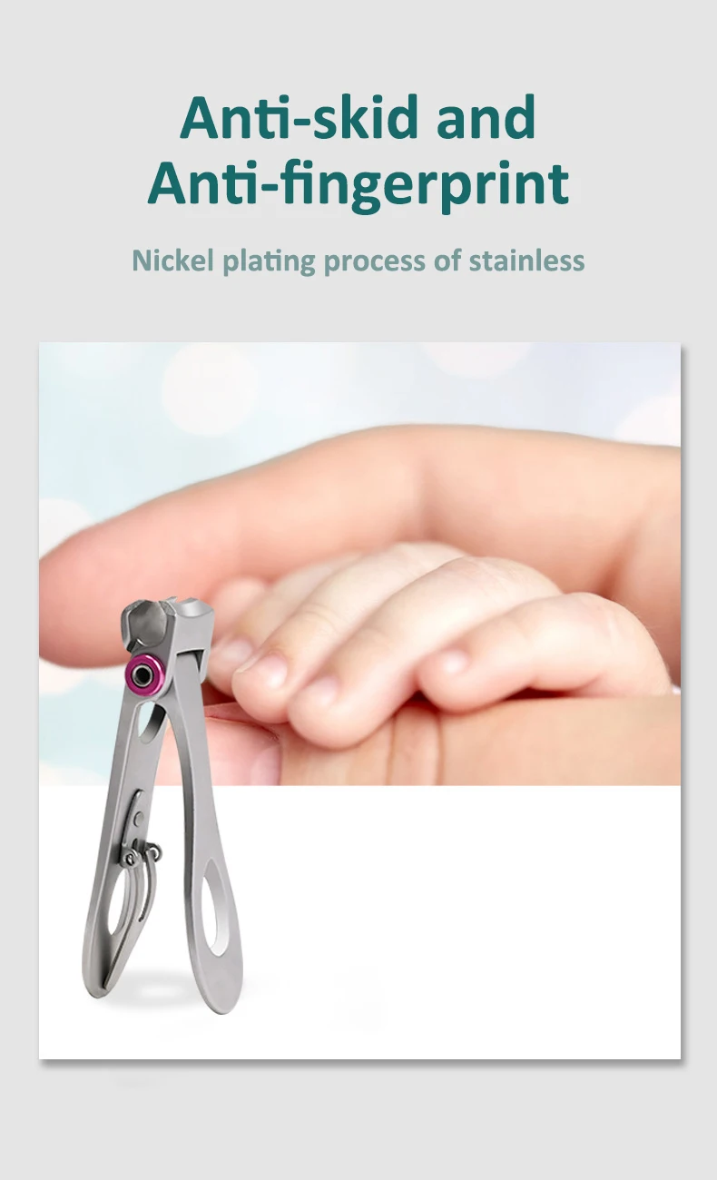 Hochwertiger Nagelknipser mit breiter Backe, Cutter, Trimmer, Maniküre-Schere, dicker harter Zehennagel, Fingernagel- und Pediküre-Werkzeuge – Detail 7