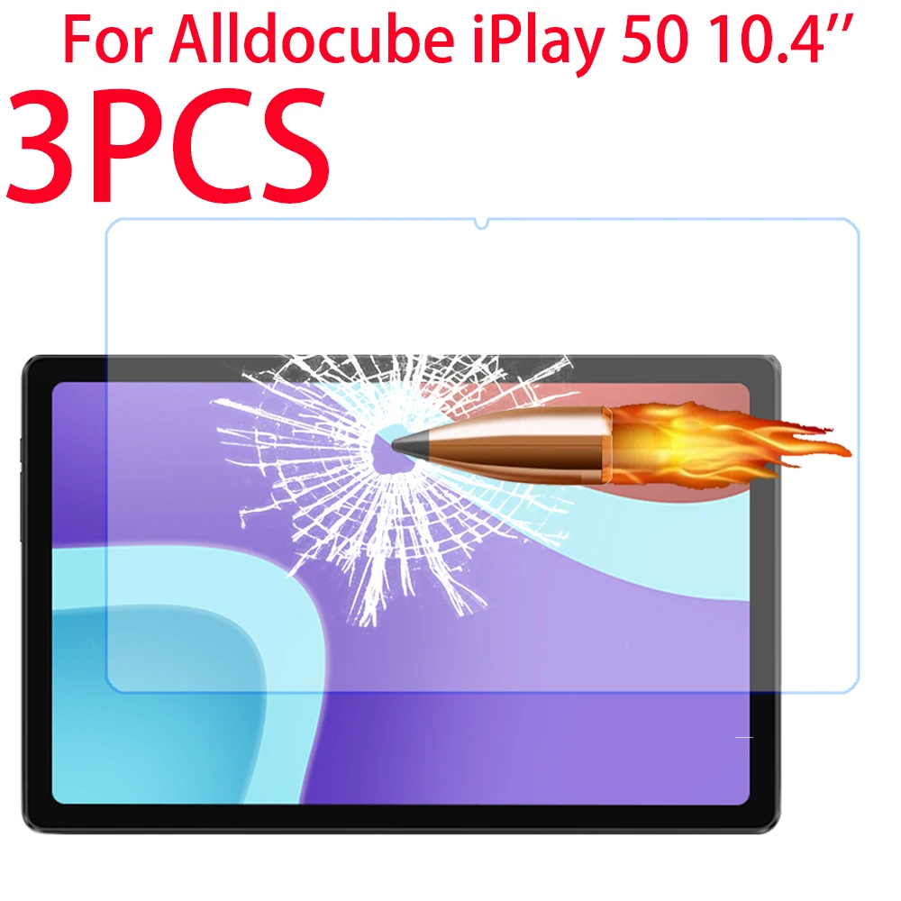 Alldocube iPlay용 강화 유리 스크린 보호대, Alldocube iPlay 50 10.4 인치 보호 필름, 10.4 인치, 9H, 3 개 