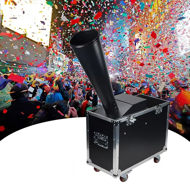 Co2 Confetti Machine 5-10 Meters Spray Height Confetti Cannon Machine Shooter Stage Special Effect Wedding Rainbow Machine
