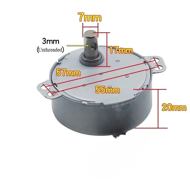TYJ50-8A7 Claw Pole Permanent Magnet Synchronous AC Motor 220V4/5RPM Electric Fan Oscillating Motor CW/CCW Desk Fan Floor Fan