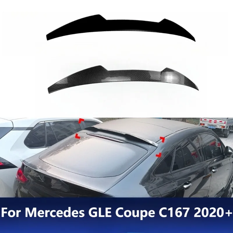 

For Mercedes GLE Coupe C167 2020+ Blade Style Roof Spoiler Rear Wing Tail Lip Auto Exterior Modification Upgrade Accessories