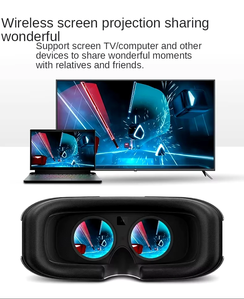 Original Nolo Sonic All-in-One Virtual Reality Glasses Premium VR Streaming Game 3D Headset True 4K HD Display 3D Surround Sound