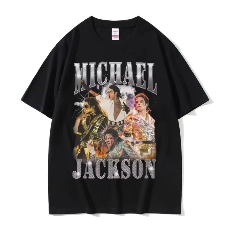 Classic Vintage Michael Jackson Graphic T-shirt Men Women Clothing Fashion Retro Gothic Rock Tshirts Male Punk Oversized T Shirt