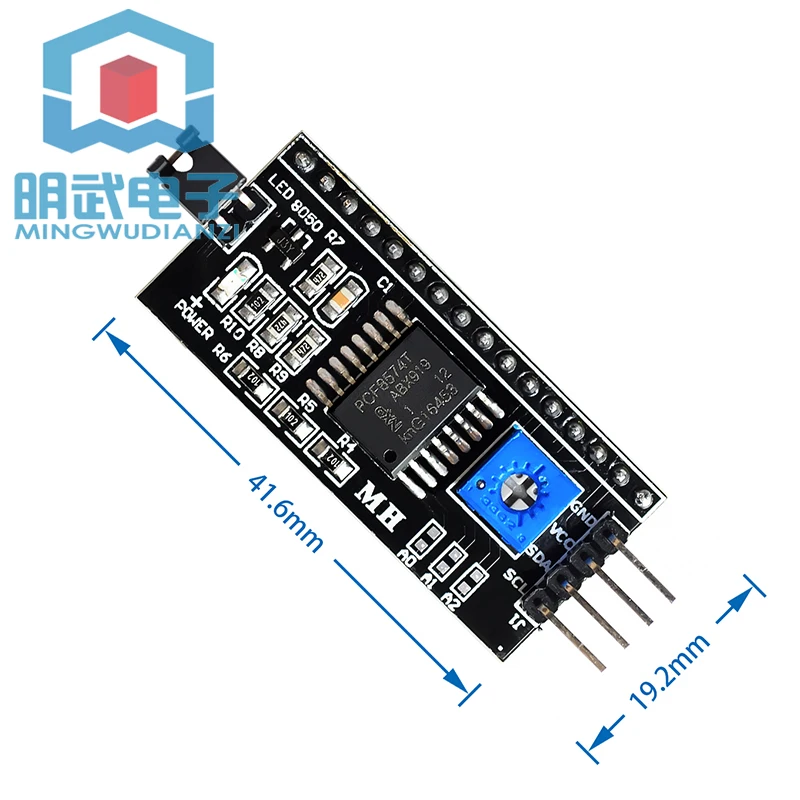 IIC/I2C/interface LCD1602 Adapter Board Function Library LCD2004 Adapter Version PCF8574 Expansion Board