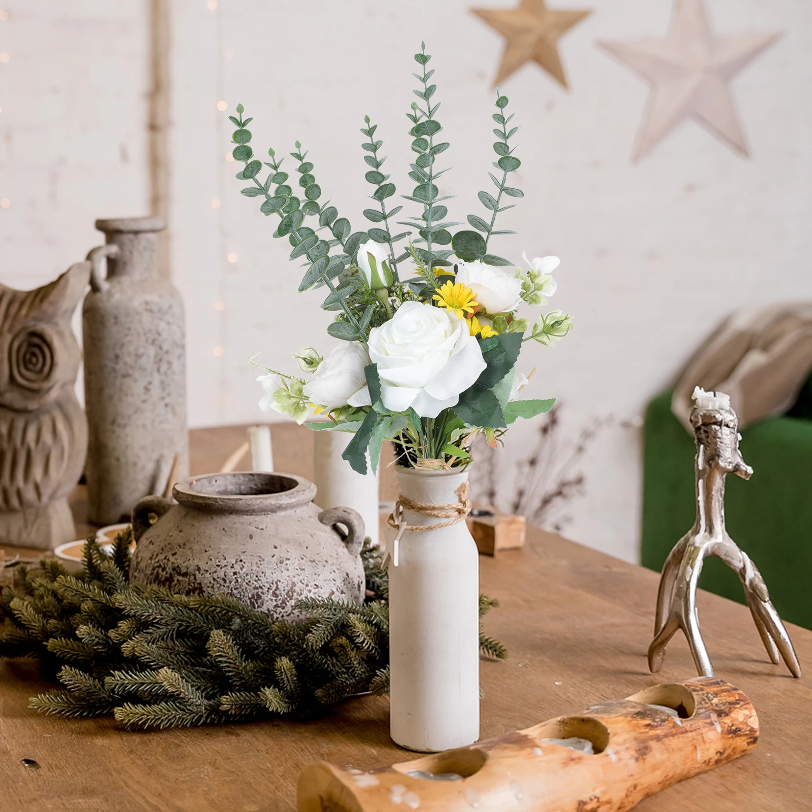 

1pc Artificial Flower Decor Home Office Bouquet Indoor Outdoor Party Decoration Plastic Plant Long Lasting