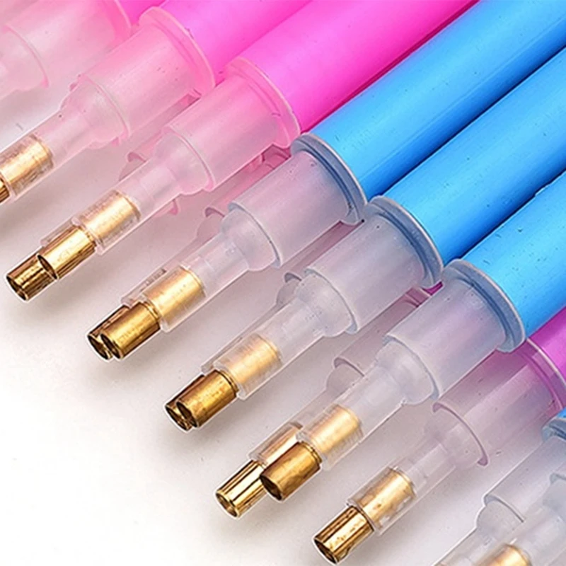 10 Pieces Of Diamond Drawing Stick Drill Pen, Copper Tip Drill Pen Tool, Square Diamond Round Diamond Correction Pen