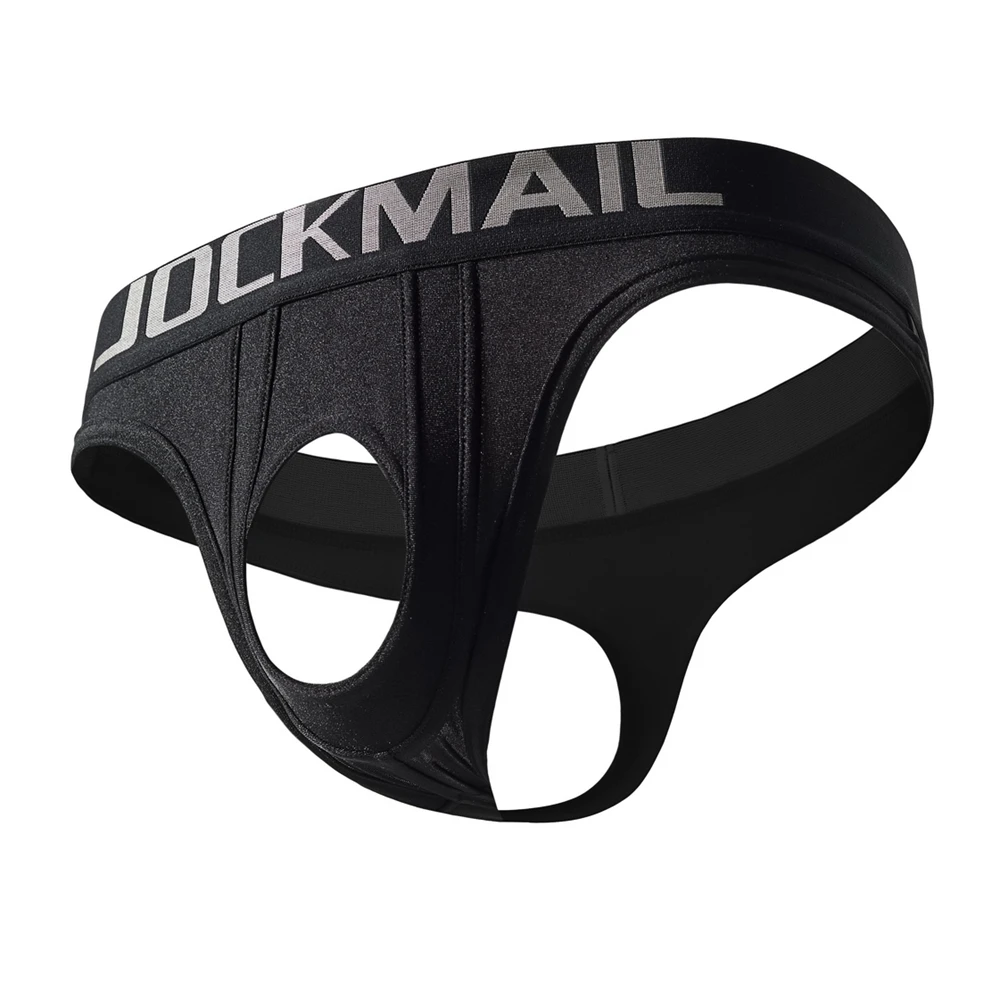 Jockmail Underwear with Reinforced Crotch for Men Women Couples Role Play Men Thong Penis Hole Sexy Underwear Strap on Harness