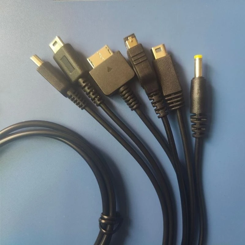 E8BA 6 in 1 USB C Charging Cable For Handheld Game Consoles Fast Charging