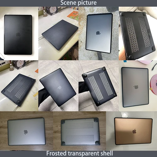 Imagen 2 del producto Funda para portátil 2024 MacBook M3 Air 13 A3113, funda con orificios de refrigeración, cubierta de PC con borde de TPU para M3 Pro 14 16,2 M4 Air 15 2025