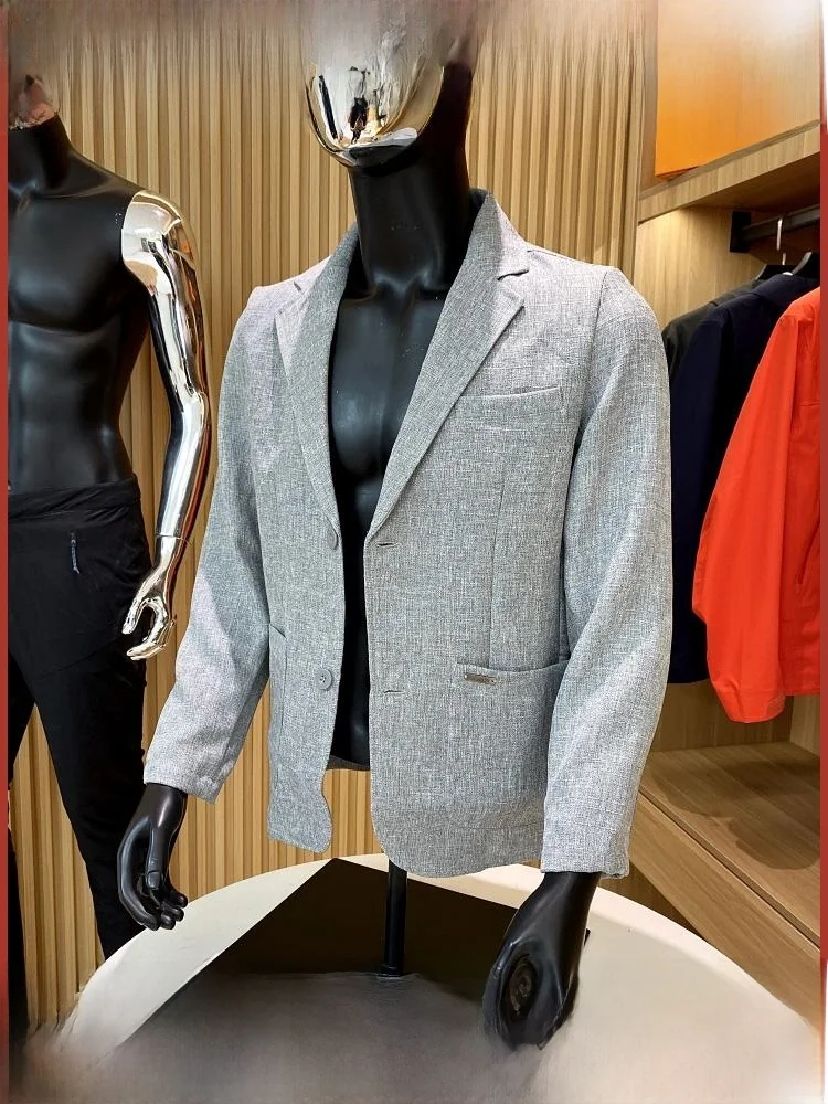 

Высококачественный серий для североамериканского гольфа с защитой от ультрафиолета, дышащий тонкий мужской костюм Jaet с двумя пуговицами, однорядный, деловой, повседневный, весенний...