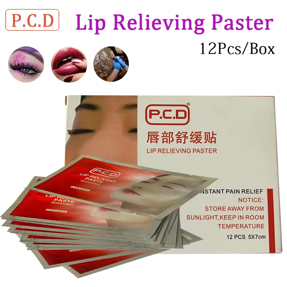 60pcs PCD Paste Mask Semi Permanent Makeup Tattoo Pain Cream with Moisture for Eyebrow Lip Tattoo Aftercare Tattoo Body Art