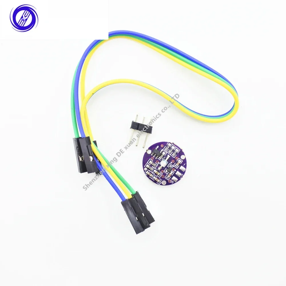 Kit Sensor de Pulso Módulo de Freqüência Cardíaca Pulsesensor com Encaixe