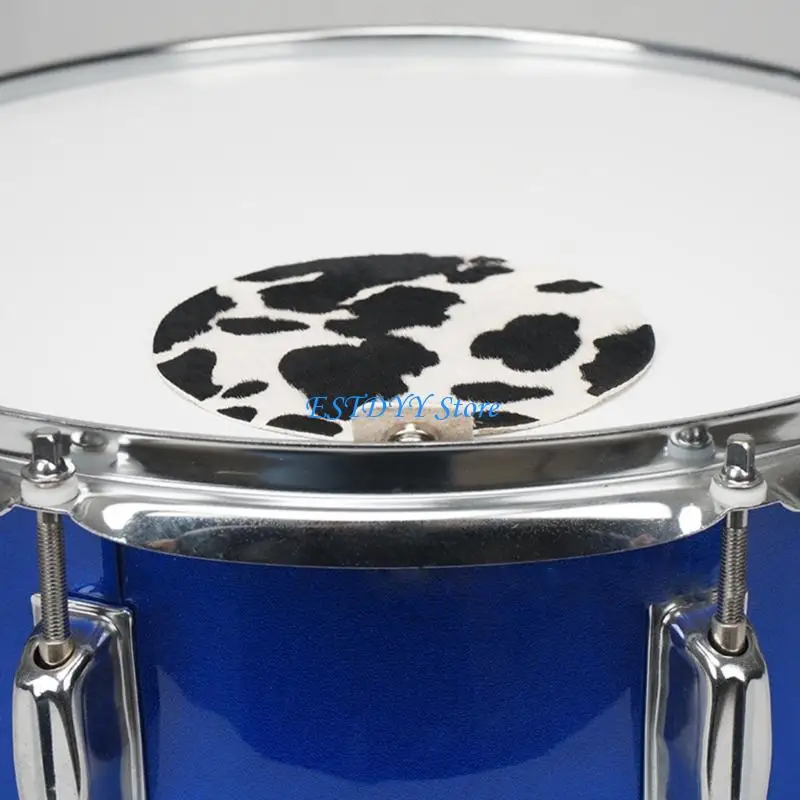 

G6DE Set of 2 Drum Mute Pads Drum Silencing Pads Leather Texture for Drum