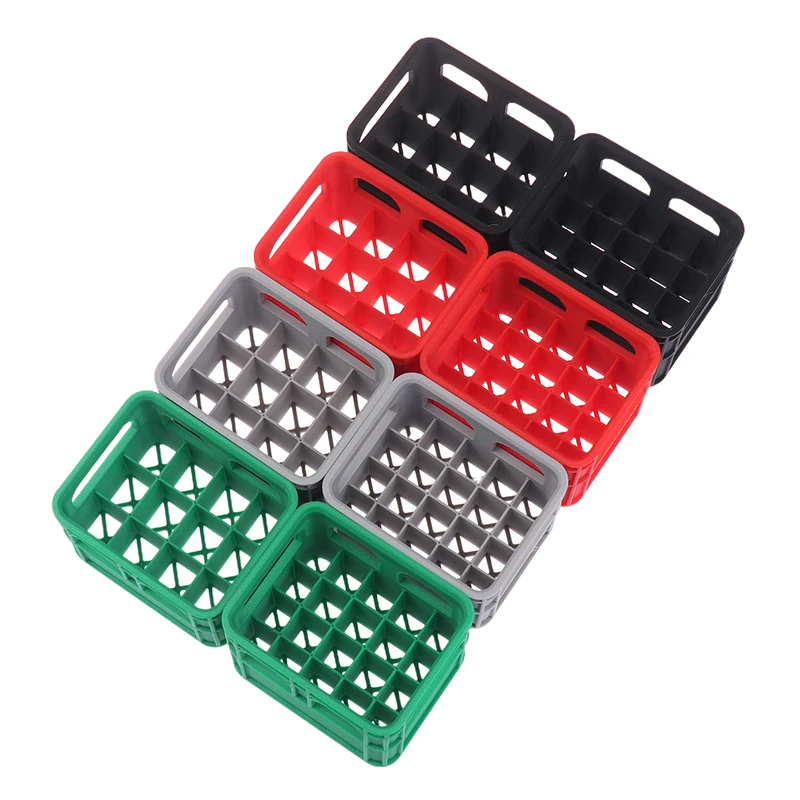 {Oferta} 1 Caja de Almacenamiento de Baterías Impresa en 3D, Caja de Cerveza DIY con Capacidad para 12 Unidades 5 pilas AA o 24 unidades No. Cesta de Almacenamiento Apilable para 7 Pilas AAA