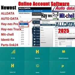 2024 Online account voor Alldata Auto-data Nieuwste autoreparatiesoftware voor automatische gegevens Alle gegevens Hay-nes PRO Ondersteuning mobiel/pc-melding