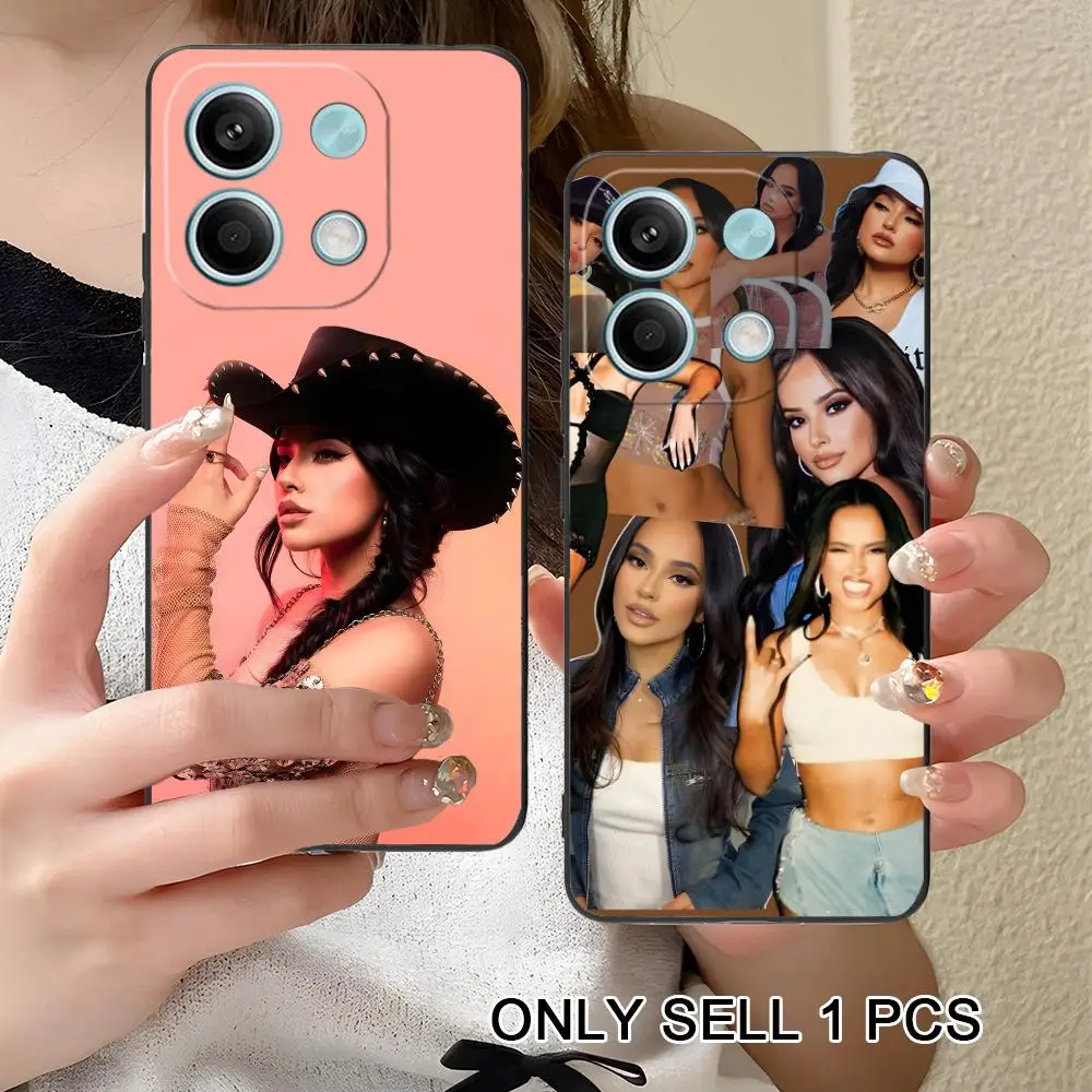 Fashion Becky G Matte TPU Mobile Phone Case for Xiaomi Redmi 15 14 13 12 A5 3 2 1 C Plus 4G 5G Colorful Printing Cover