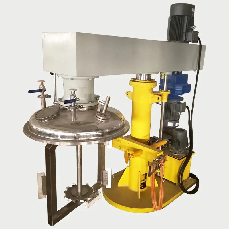 Low Cost Small Volume Electric Lift Type Lab Frame Mixer Lab Vacuum Mixing Equipment With Adjustable Speed