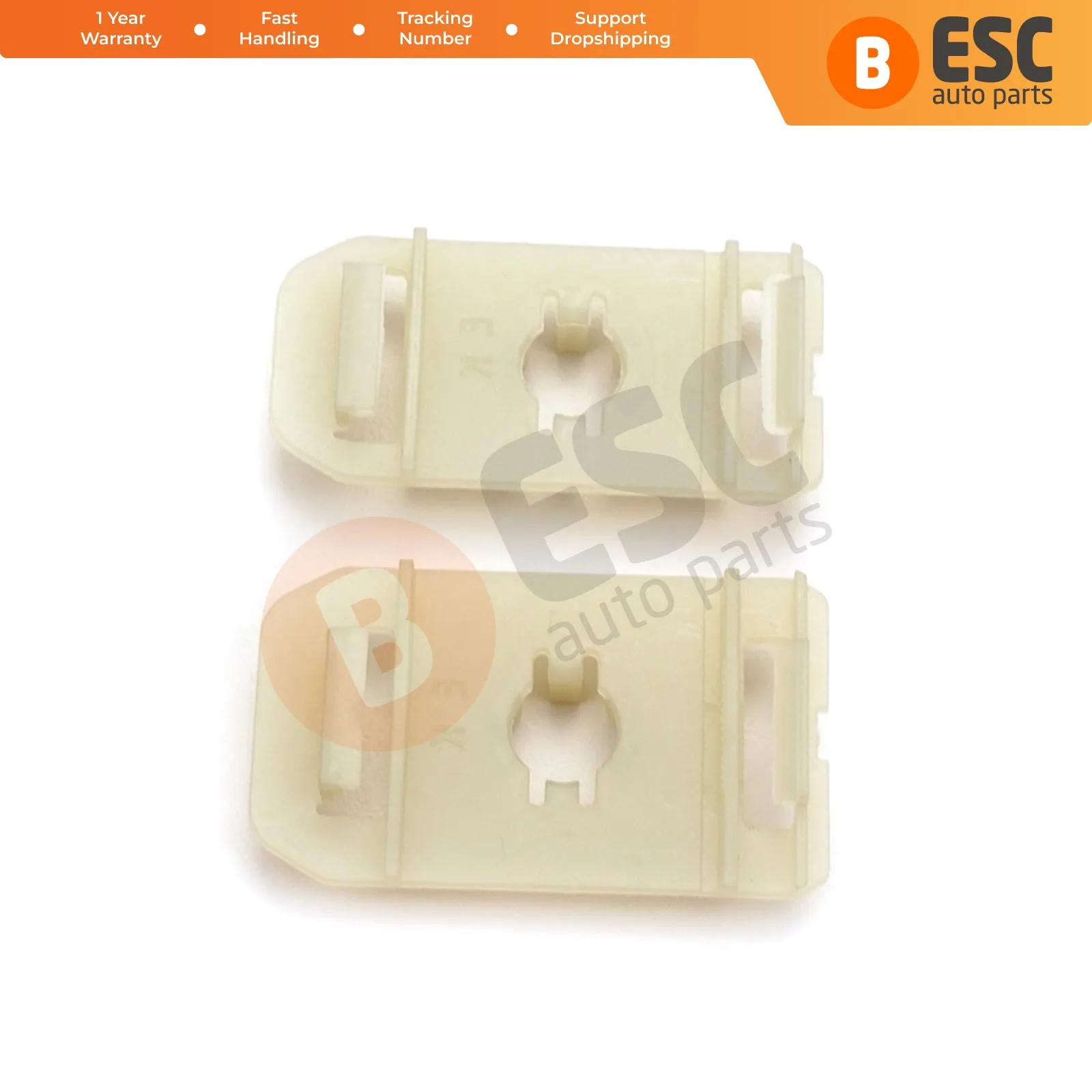 ESC Auto Parts EWR5032 2 Pieces Window Regulator Repair Sash Clips For Mercedes W203 C Class C230 C240 C320 C55 AMG C32 AMG