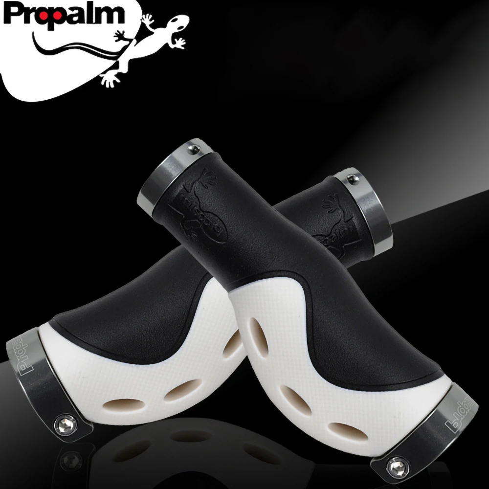 Propalm HY-1920EP Cycling Handlebar Grips Anti-Skid Three Holes Double Color Lockable Mountain Bike Grip Road Bike Handle Grip