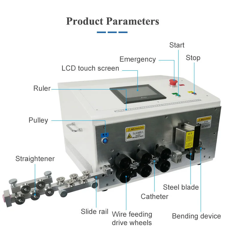 

XCX 25mm² Cable Wire Stripping Cutting and Bending Machine