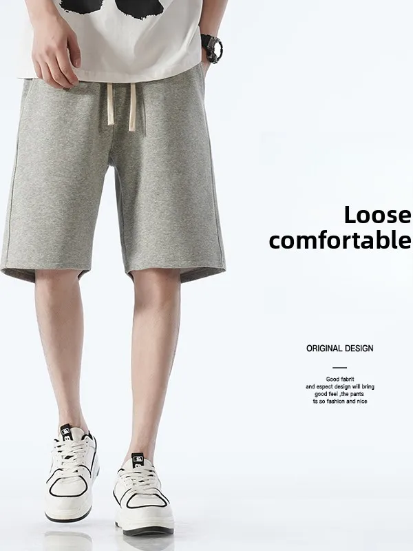 

Мужские летние новые повседневные спортивные джинсы свободного прямого кроя, молодежные модные брюки на весну-лето