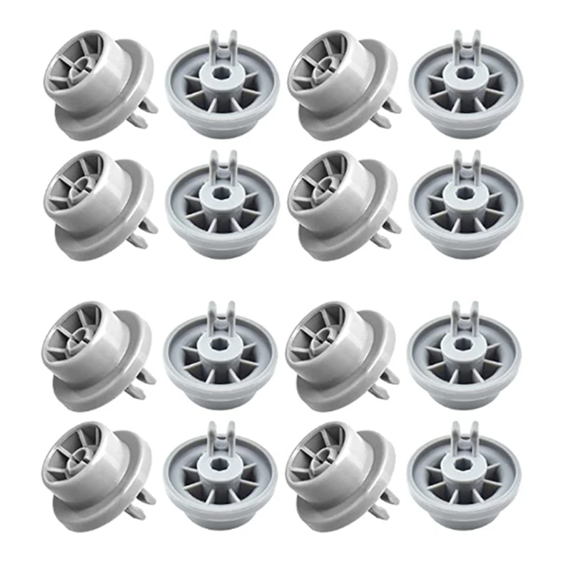 16Pcs Dishwasher Wheel Durable 165314 Dishwasher Lower Rack Wheel Replacement Fit For Whirlpool And Siemens Dishwasher