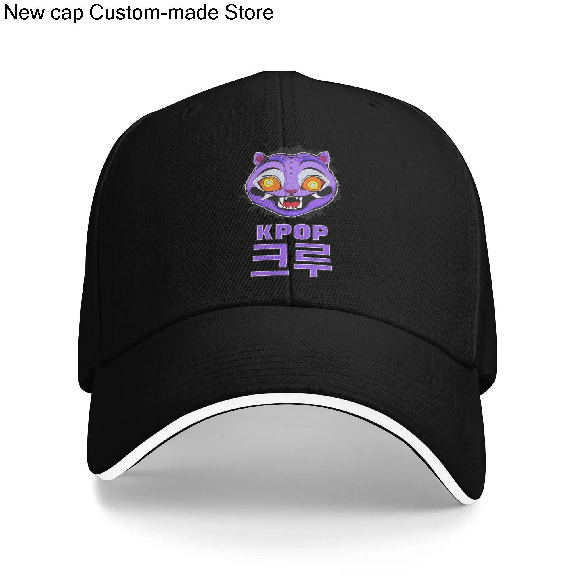 

K-Pop Demon Hunters Derpy Tiger Outfit Men Women Baseball Cap Dad Hat Vintage Travel Headwear Adjustable Snapback Hat