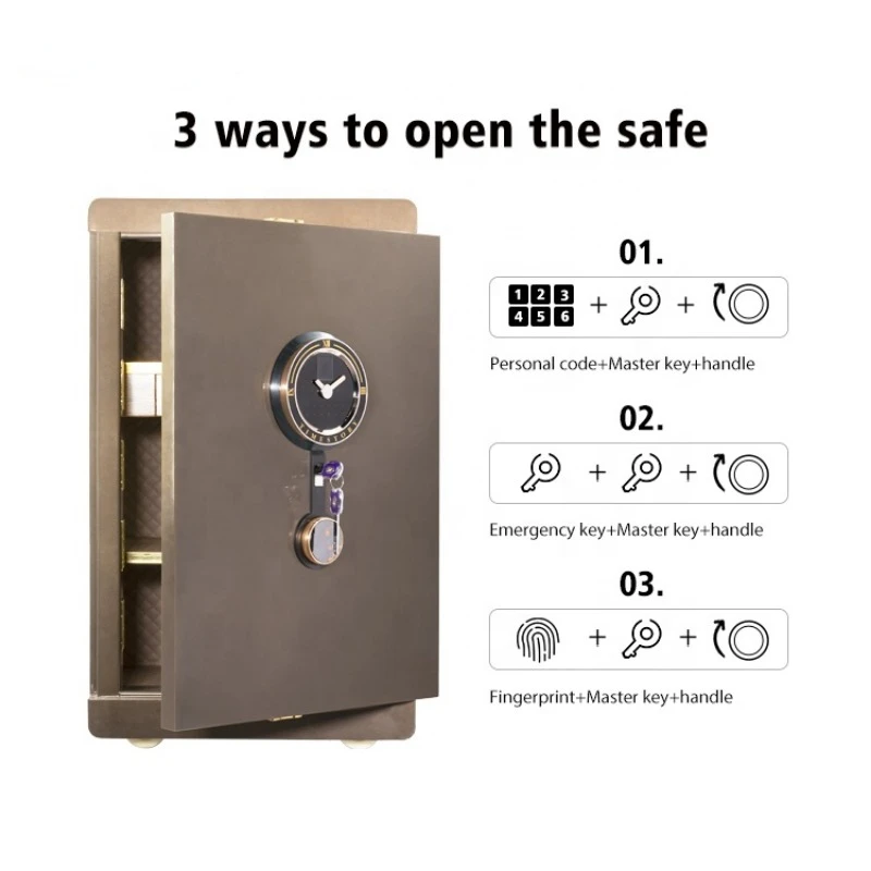 Safewell 800mm Height Cabinet Large Home Security Safe Fingerprint For Document Jewelry Cash