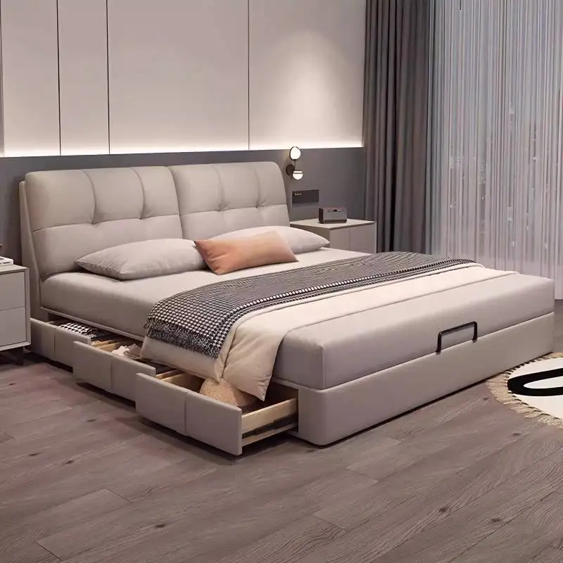 

Elegant Couples Decoration Bed Restaints Adult 99 Cents King Size Bed Living Room Dressers Double Lit 2 Personnes Furniture