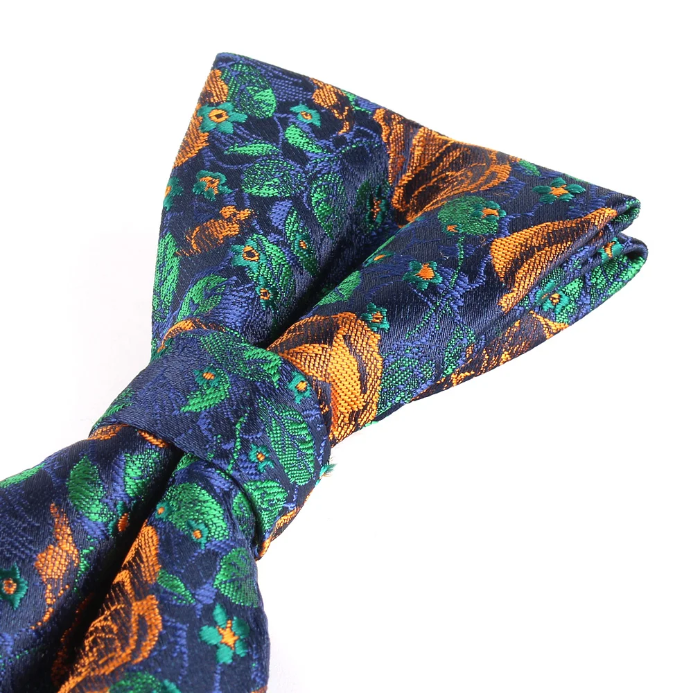 Nieuwe Bloemen Mannen Vlinderdas Casual Jacquard Strikjes Voor Mannen Verstelbare Strikjes Voor Business Bruiloft Vlinder Past Sjaaldassen strikjes