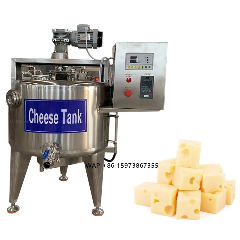 Máquina Procesadora de Lácteos, Tanque de Leche Industrial Automático de 100L, Tina para Queso Mozzarella, Máquina para Hacer Queso en Barra