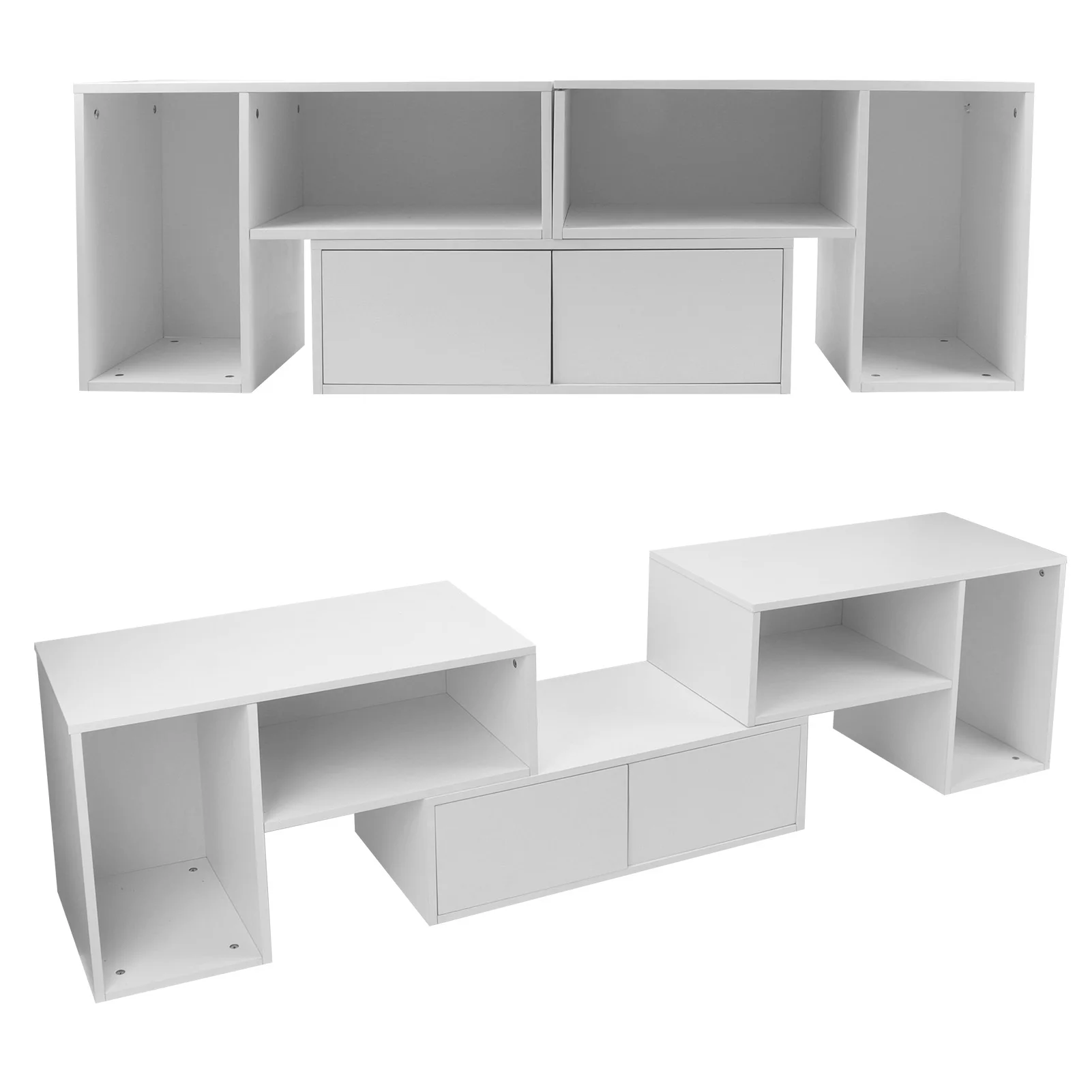 

Board TV Cabinet Stand Panel Set with LED Light Drawer Living Room Home Furniture Board TV Cabinet Home Furniture Board TV Stand