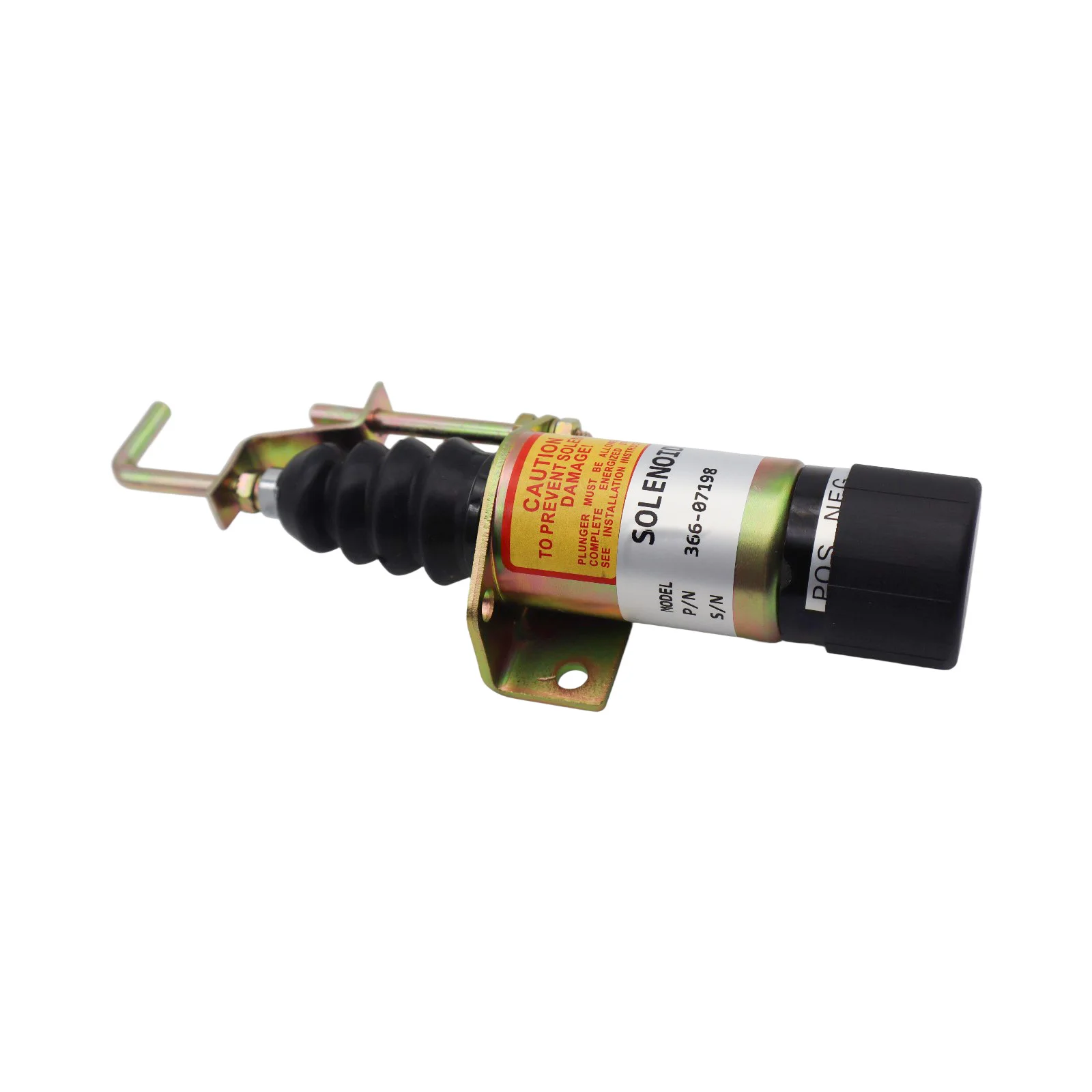 12V Kraftstoff-Abschaltmagnetventil mit Halterung, 2-polig, SA-3405T, kompatibel mit LPWS LPWT Bagger-Elektroteilen – Detail 4