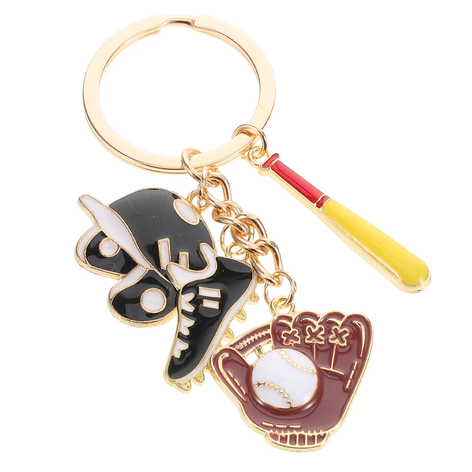 Key Chain Baseball Theme Keychain Athletes Reward Party Favors Ornament Sports Bat Ring Keychains