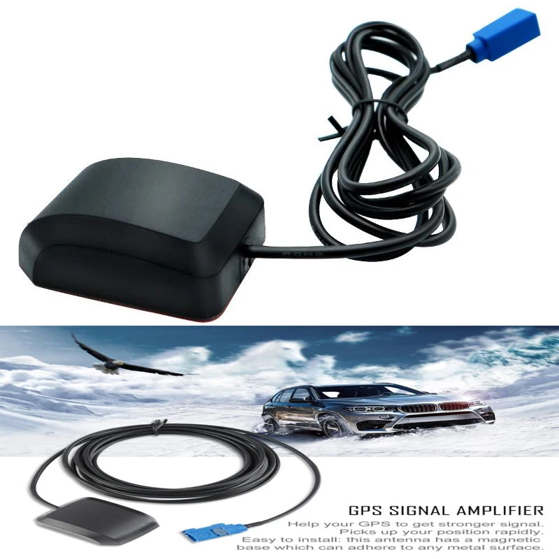 1 Antena GPS Estilo Mouse de 1.5/3 Metros para Carro, Antena GPS Ativa Externa para Posicionamento por Satélite com Interface FAKRA