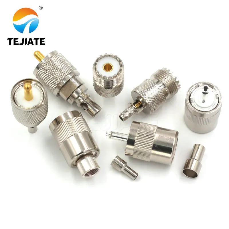 1pcs uhf männlich und weiblich stecker UHF-J/k/jw/kf flansch quadrat für rg58/rg142/rg136 kabel konverter