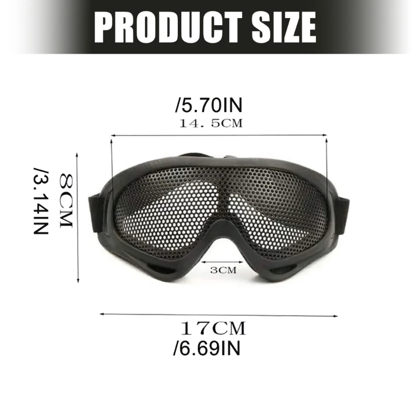  Advanced Mesh Frame Safety Goggles Block Dust and Debris in Rough Terrains
