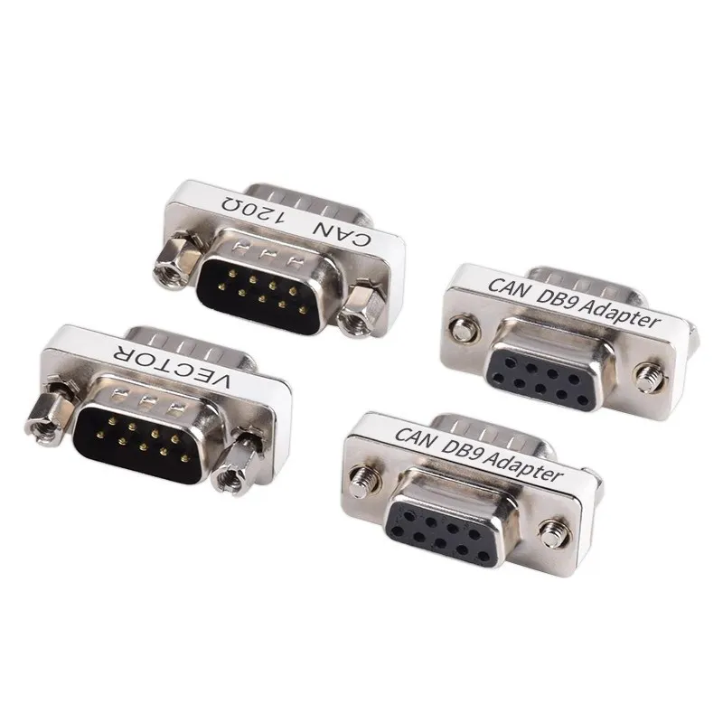 DB9 Male to Female Adapter with Built-in 120 Ohm Termination Resistor,CAN Bus RS485 Serial Port Matching Resistor DB9P Connector