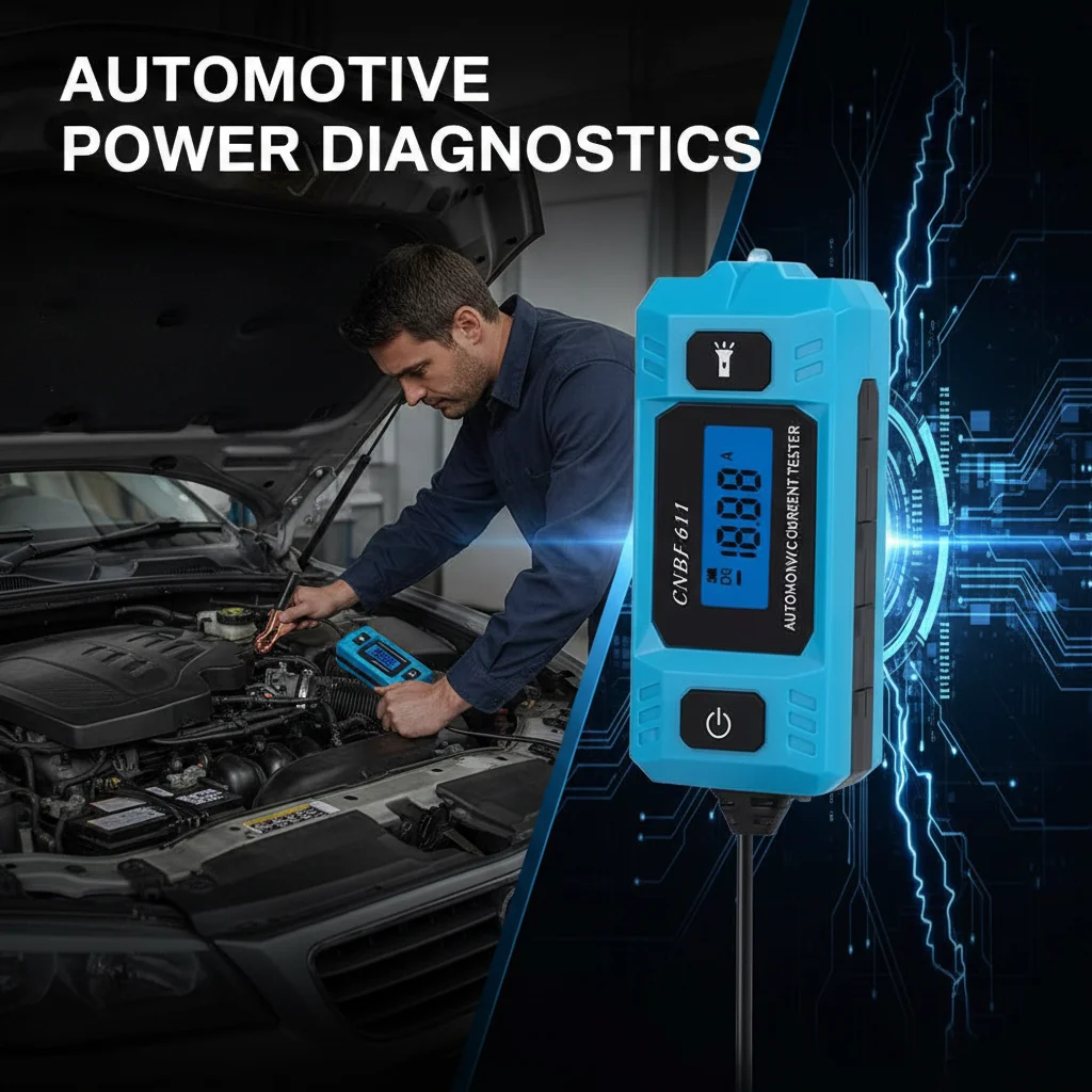 

Тестер автомобильных предохранителей ForCNBJ-611 с ЖК-дисплеем для диагностики утечек тока и неисправностей, инструмент для тестирования автомобильных предохранителей