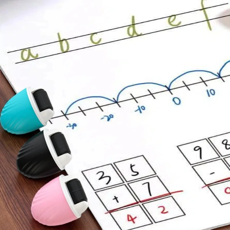 Handwriting Line Stamp Roller Handwriting Practice Roller Stamp Math Correction Tool Children's Prim Mathematics & English Seal