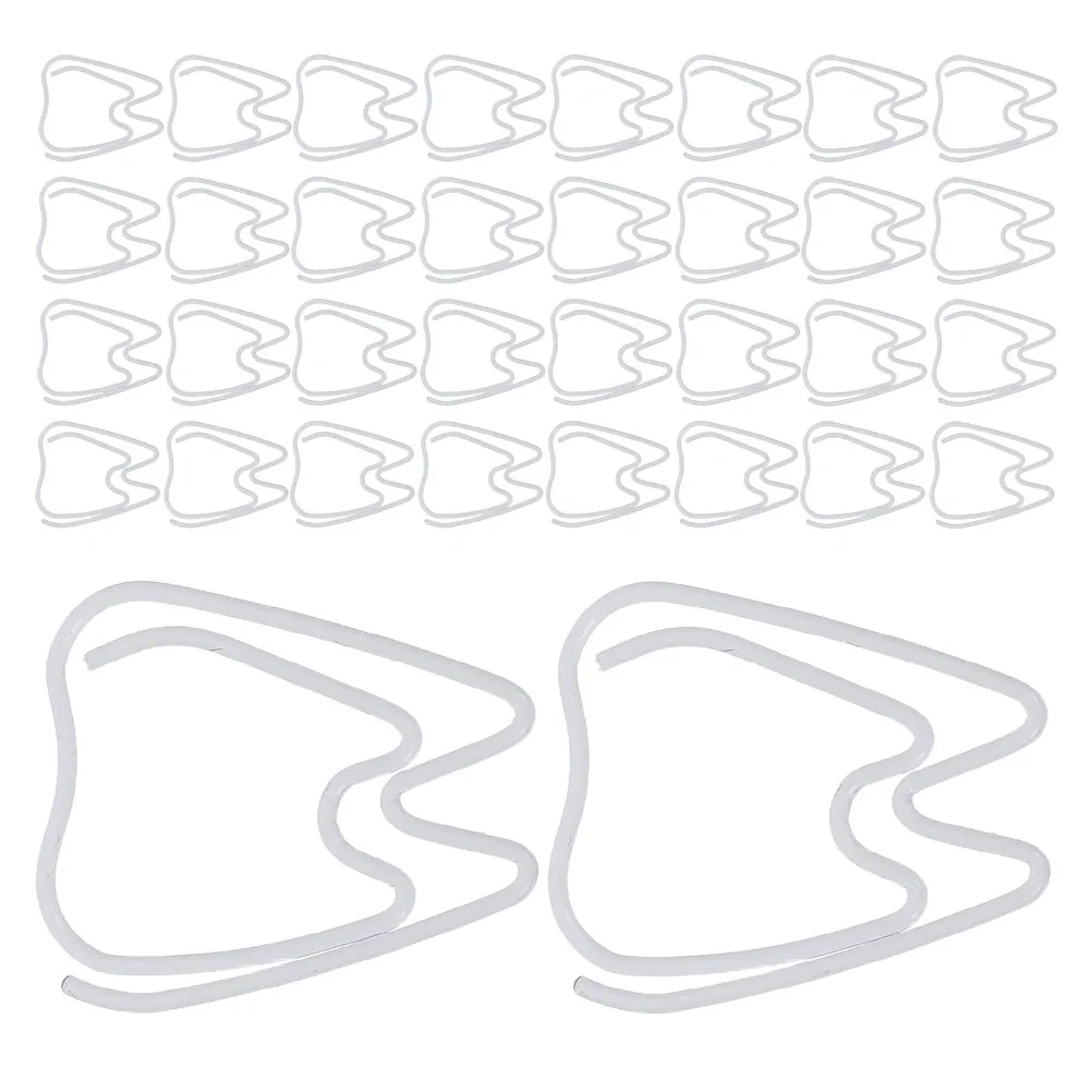 150-clips-de-papel-blancos-con-forma-de-diente-clips-metalicos-pequenos-y-bonitos-para-oficinas-escuela-estudio-planificador-Album-de-recortes-clips-decorativos-para-paginas
