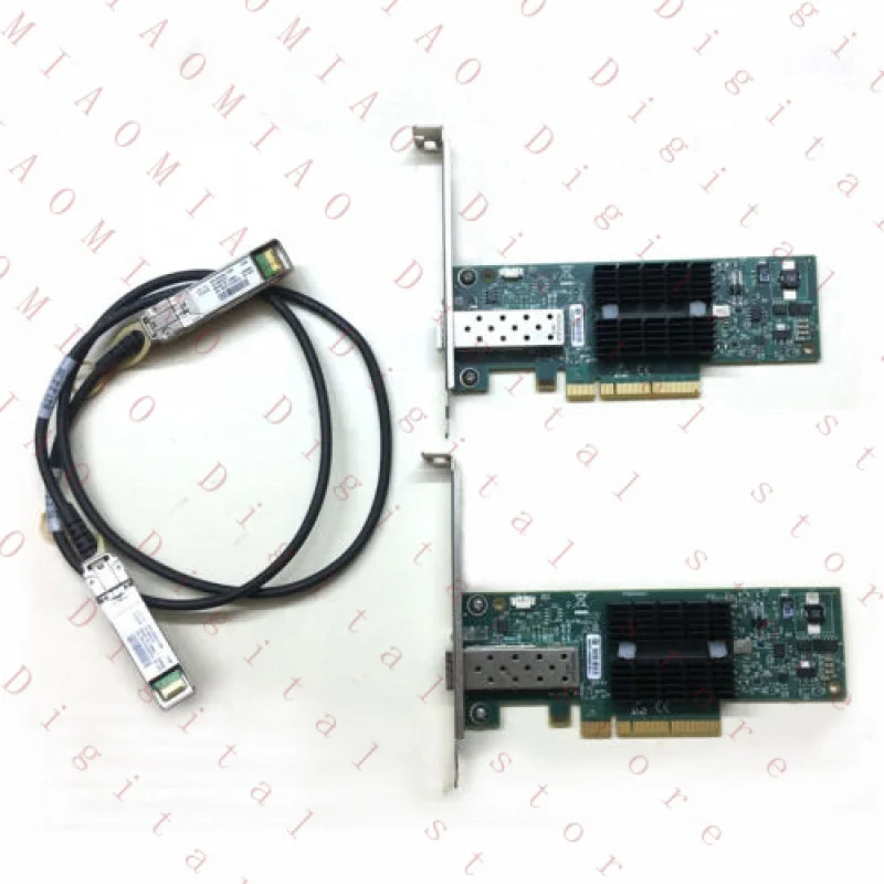 

RT LOT OF 2 MNPA19-XTR 10GB Mellanox ConnectX-2 10Gbe 1m SFP+ Cable Network Card