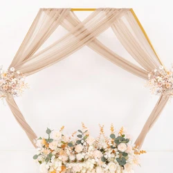 Wedding Arch Draping Fabric Ceremony Reception Ceiling Decorations Chiffon Sheer Fabric Curtains for Party Stage Bridal Shower