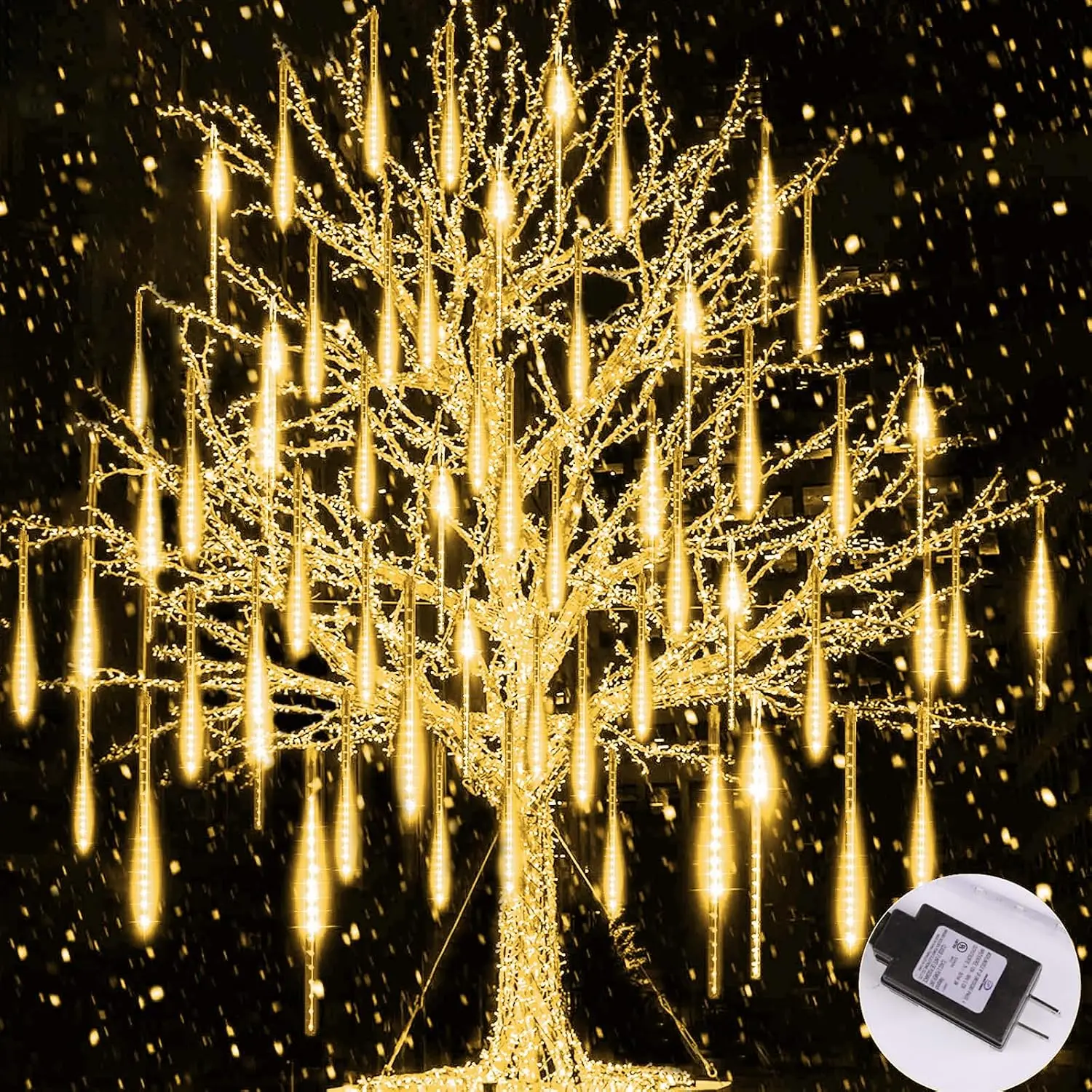 Meteor Shower Lights Outdoor, 16Inch 20 Tube 720 LED Icicle