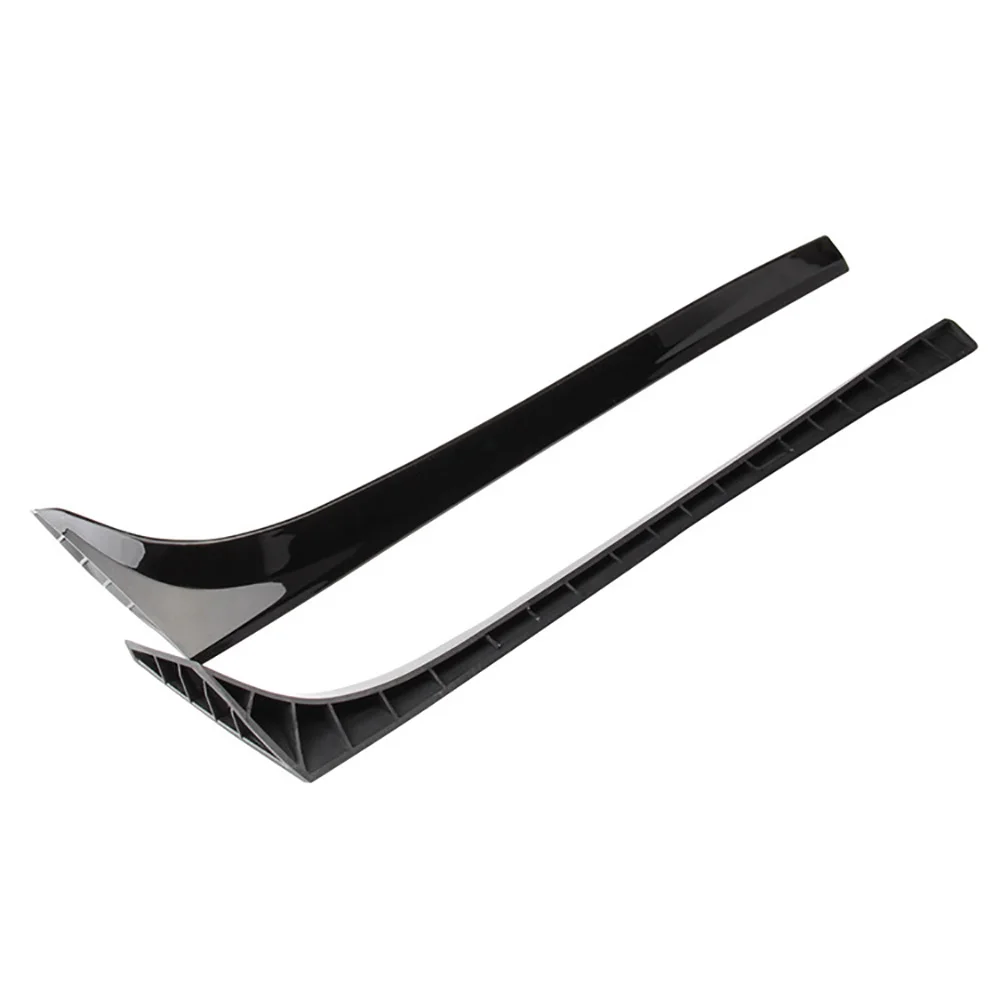 BAOLUN  2PCS For VW Golf 7 MK7 2014-2018 ABS bright black Car Rear Window Spoiler Side Wing
