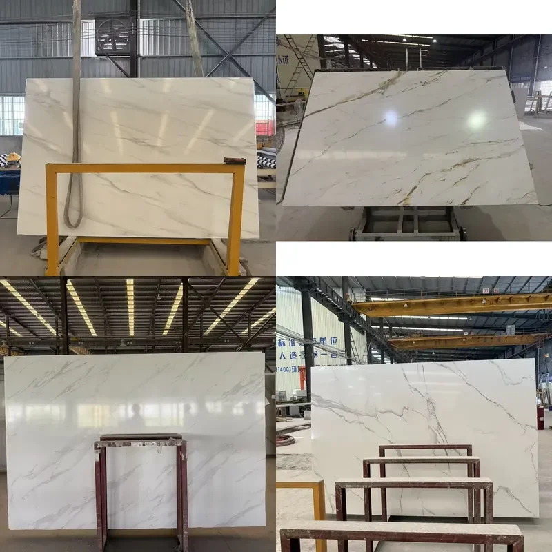 Printed Artificial Marble Slabs and Tiles 2700x1800mm for Walls Floors Bathrooms Living Rooms Custom Cut to Size