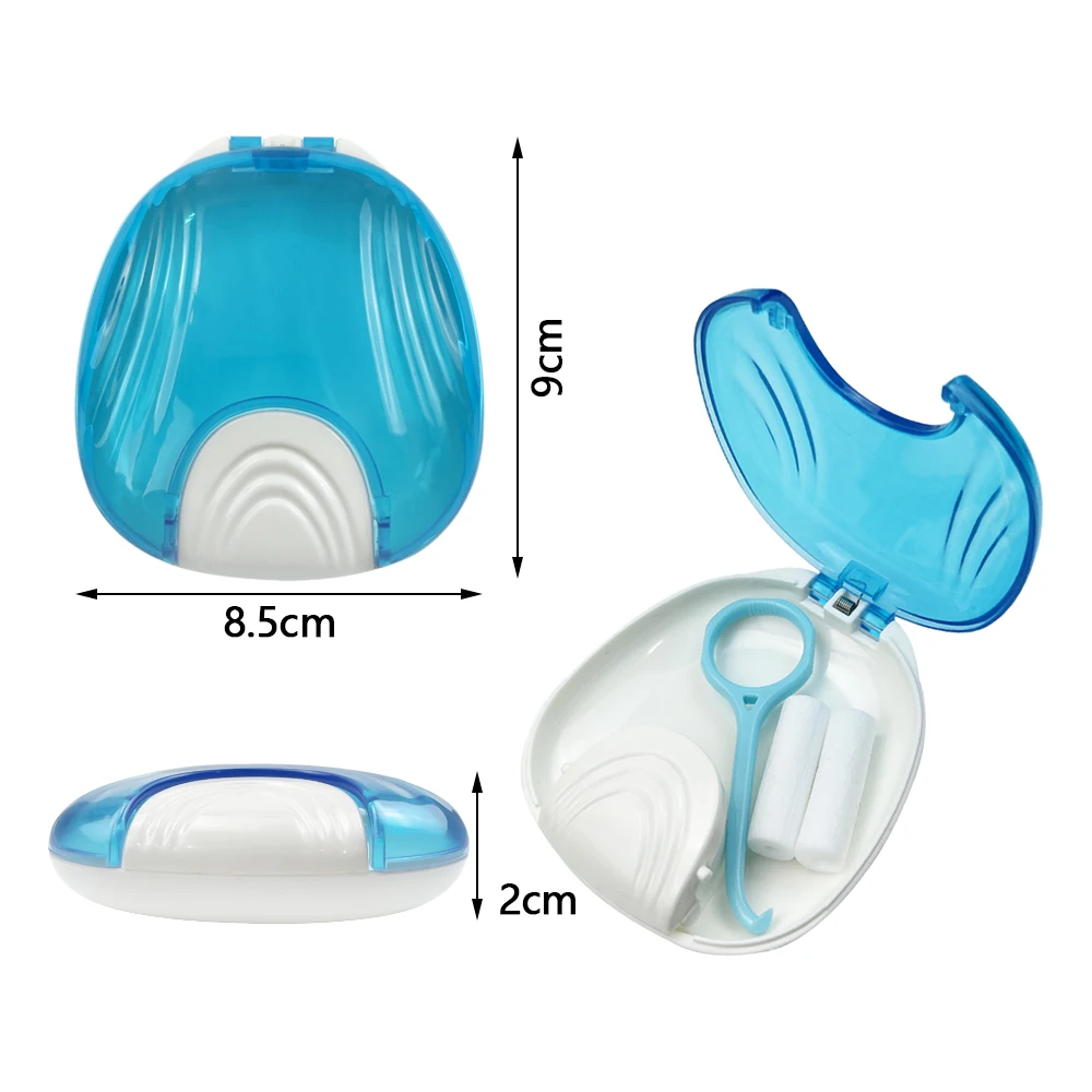 Dental Orthodontic Retainer Case False Teeth Storage Box Fake Tooth Braces Mouth Guard Organizer Oral Care Appliance Containers