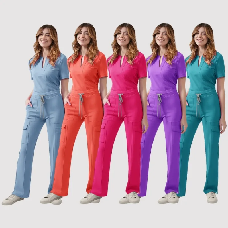 divisa-medica-multiuso-top-a-maniche-corte-e-pantaloni-set-ospedaliero-per-donne-abbigliamento-da-lavoro-per-veterinari-medici-chirurghi-infermieri