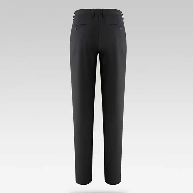 Summer New Smooth Skin-friendly Six-dimensional Elastic Comfortable Straight Casual Pants Business Casual Style Long Trousers