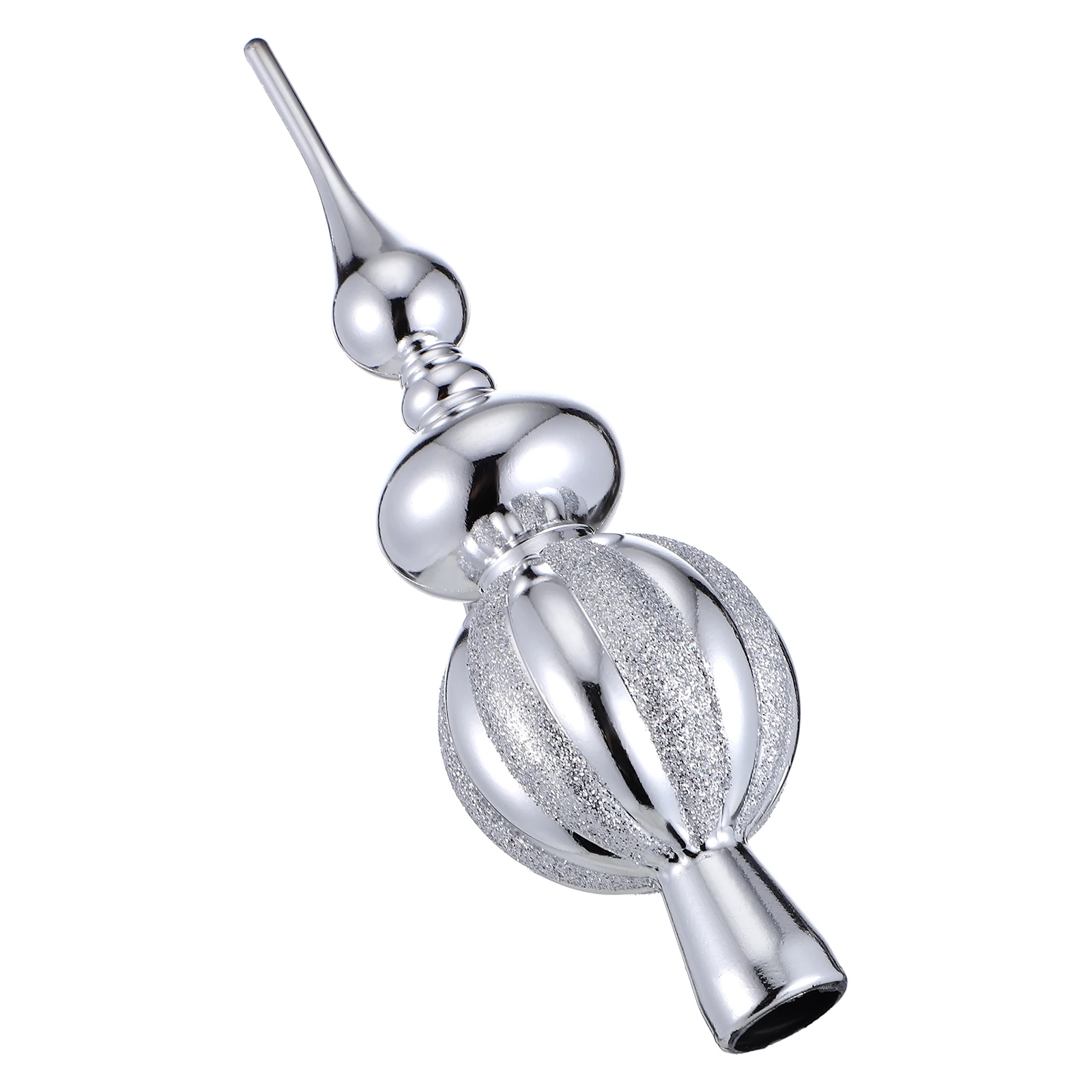 

Spherical Christmas Tree Topper Small Plastic Xmas Tree Decoration Lightweight Christmas Treetop Ornament Party Supplies